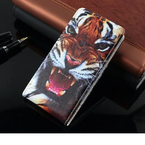 Кожаный чехол-книжка для samsung Galaxy Core2 Core 2 G355H G355 G355M SM-G355H Duos задняя крышка чехол для телефона из ТПУ с рисунком - Цвет: tiger
