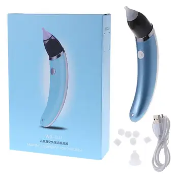 

1 Set Nose Cleaner Baby Sniffing Equipment Electric Professional Portable Travel Vacuum Nasal Safe Silicone Head Snotty Cleaner