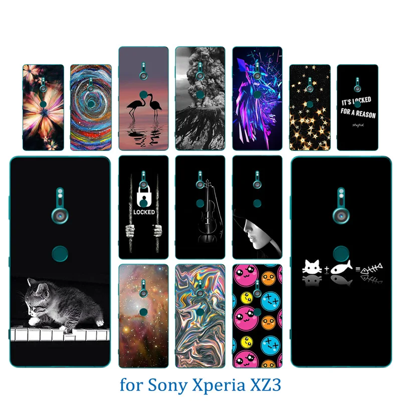 Чехол для телефона 6 0 дюйма Sony Xperia XZ3 ультратонкая Мягкая силиконовая задняя
