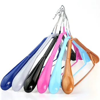 

[Free shipping] Wide shoulder clothes Hangers/ Metal non-slip Hanger (4 pieces/Lot)