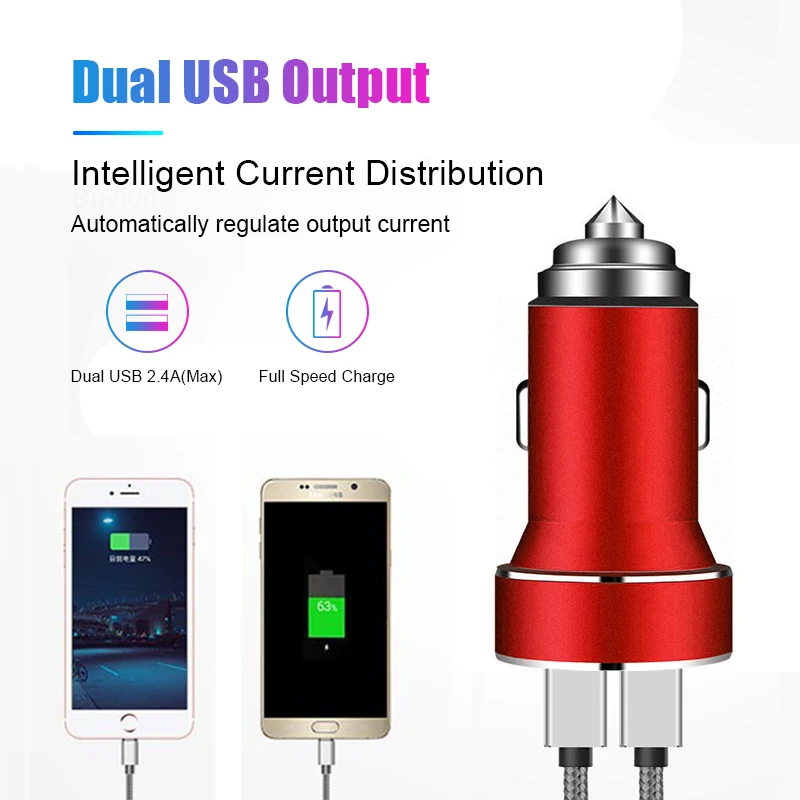 Mini-USB-Car-Charger-2-Port-Metal-Car-Charger-12-24V-Auto-LED-Lighter-Adapter-For