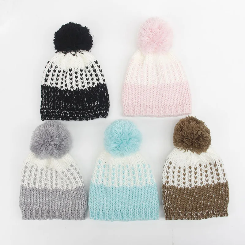 

Winter Baby Caps Toddler Kids Knitted Children's Lovely Soft Hat Boys Girls Infant Outdoor Hats