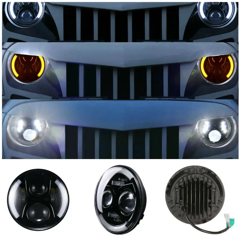 7inch Jeep Wrangler led headlight 800 Main2800
