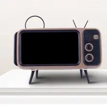 Ретро ТВ Стиль Беспроводной Bluetooth аудио мобильного телефона держатель поративный уличный мини универсальный динамик с интерфейсом Bluetooh стерео звук