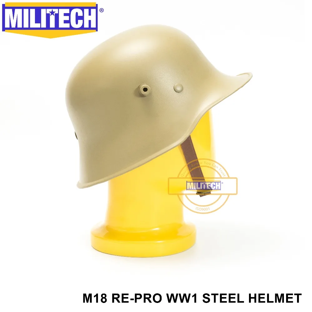 Военный немецкий шлем Tan DE WW One M18 World War Repro коллекция WW1 Great мотоциклетный шлем|helmet
