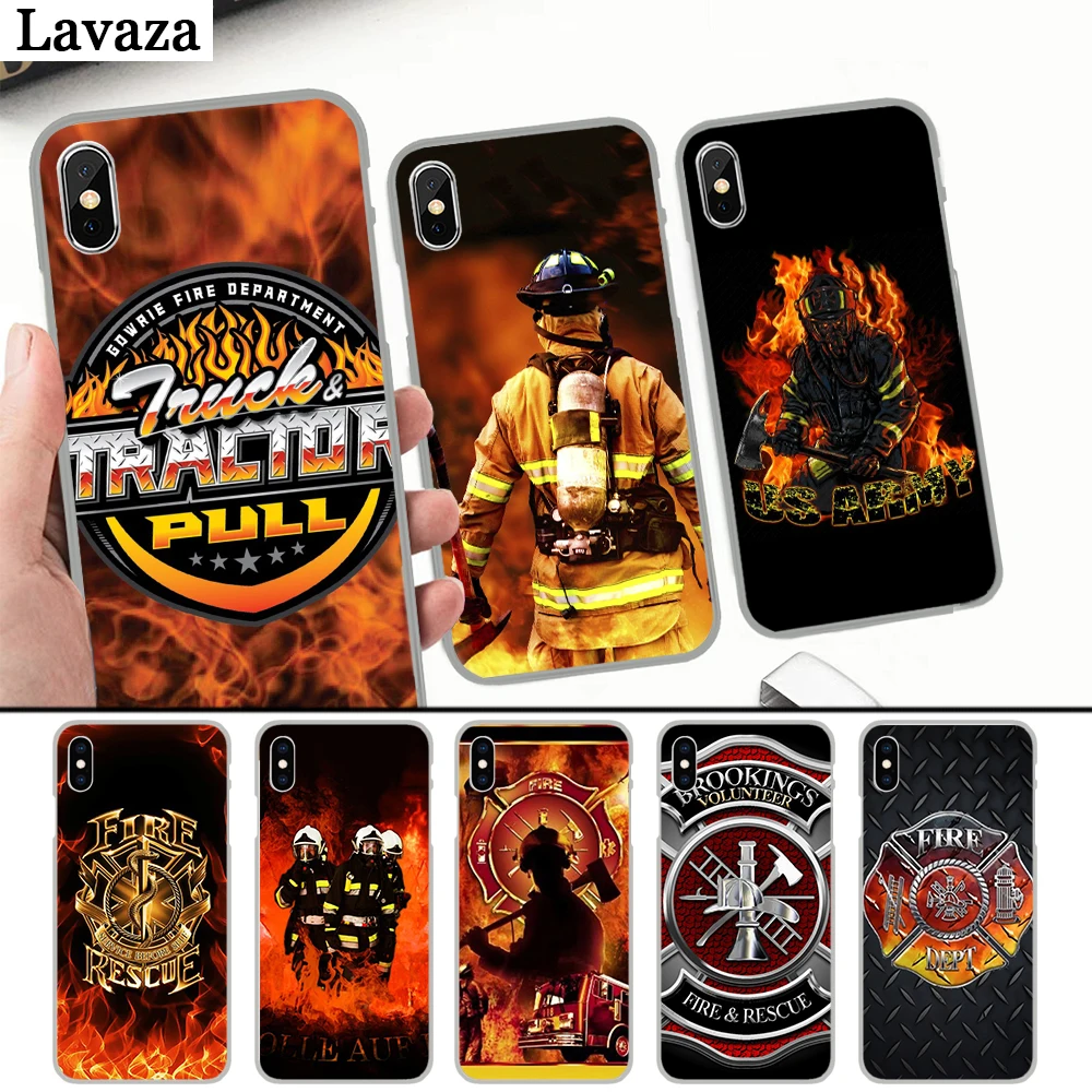 

Lavaza Firefighter Heroes Fireman Luxury Cool Hard Case for iPhone 4 4S 5 5S 5C 6 6S 7 8 Plus X XS MAX XR
