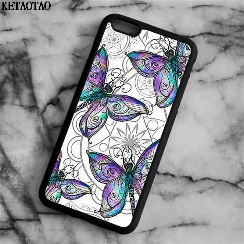 KETAOTAO светлячки Бабочка Стрекоза милый девчачий чехол для телефона s iPhone 5S 6S 7 8 X