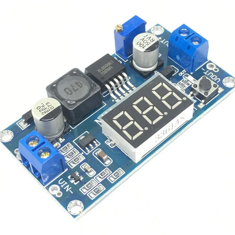 DC-DC XL6009 Digital Boost Step Up Power Supply Module Adjustable 4.5-32V to 5-52V Step-up Voltage Regulator With LED Voltmeter