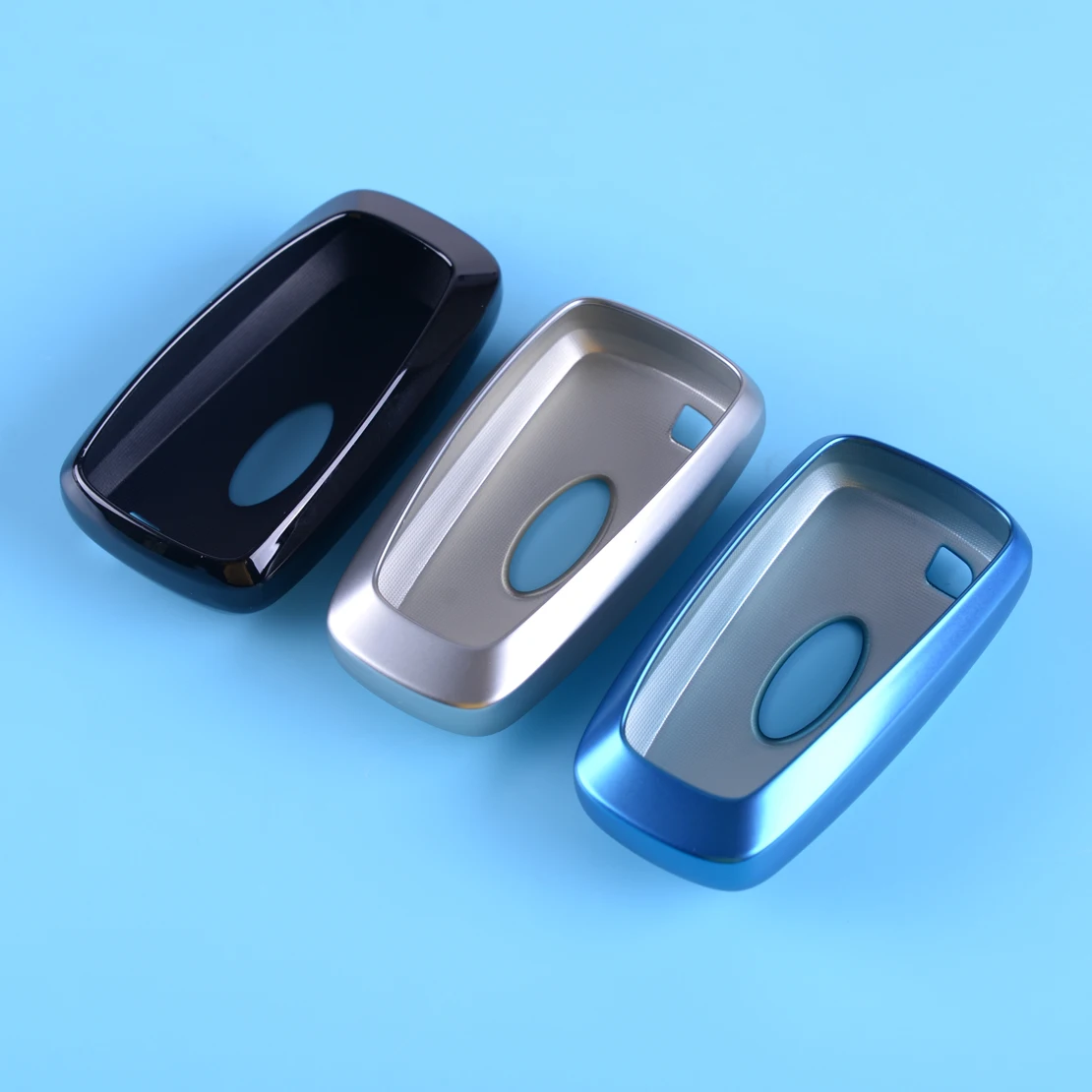 

CITALL Fit For Ford Fusion Mustang Edge Ecosport F-150 F-250 2019 Black/Silver/Blue TPU Key Remote Key Shell Cover Fob Case
