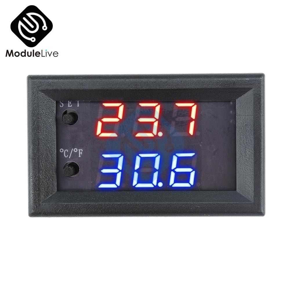 Цифровой светодиодный термостат W1209WK DC 12V 50 110 по Цельсию регулятор температуры