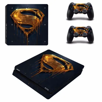 

Batmand Superman and Joker PS4 Slim Skin Sticker Decal For Sony PlayStation 4 Console and 2 Controllers PS4 Slim Skin Sticker