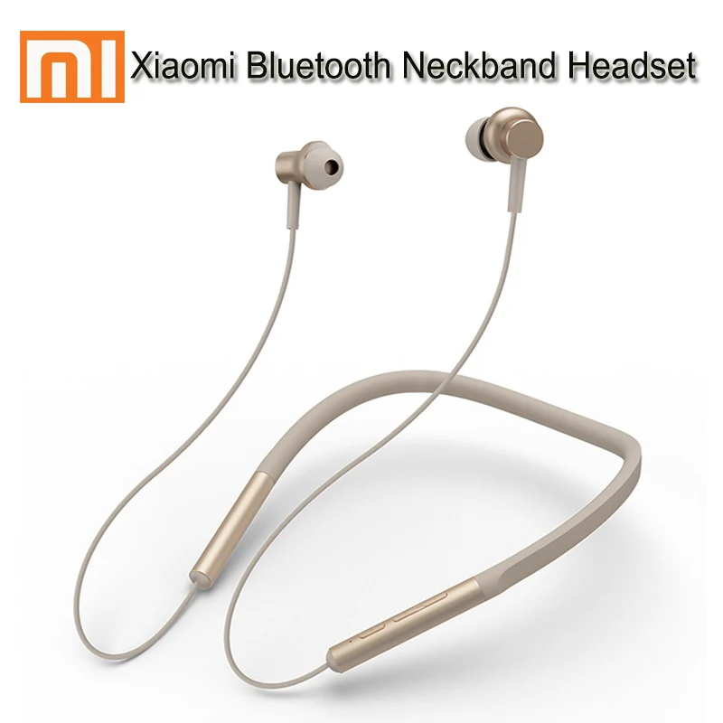 Оригинальные Bluetooth наушники Xiaomi mi с шейным ремешком беспроводные магнитные