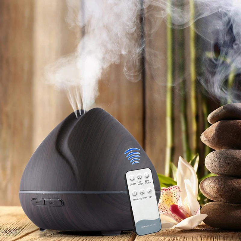 

550M Aromatherapy Essential Oil Aroma Diffuser With Remote Control Aromatherapy Diffuser 7 LED Lights For Home Aroma Humidifier