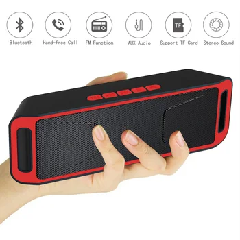 

Bluetooth Speaker Portable Wireless Loudspeaker Double Speakers Music Soundbar for Xiaomi Caixa de som altavoz Bluetooth