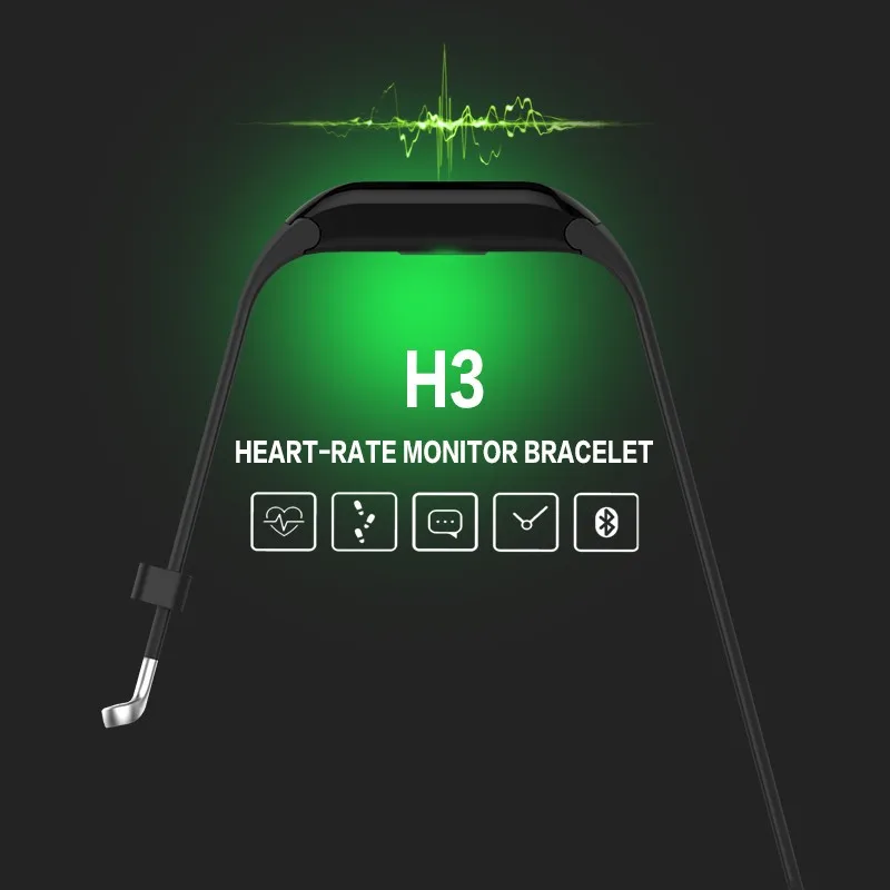 Профессиональный смарт-браслет H3, монитор сердечного ритма, фитнес-трекер, браслет для Xiaomi, android Phone, умный Браслет