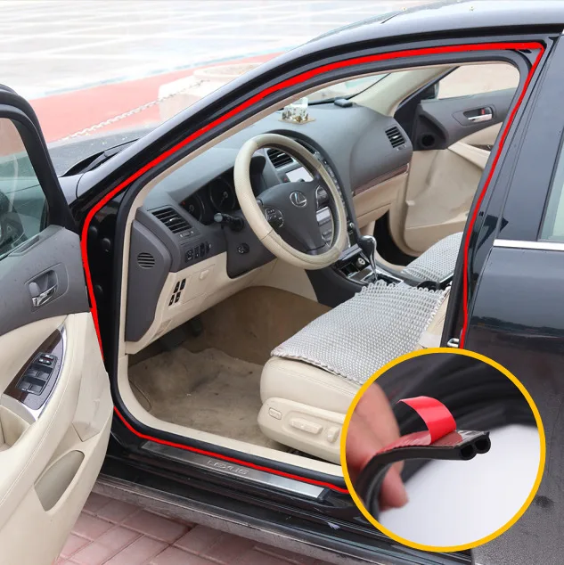 Общий автомобильный уплотнитель для дверей для окна автомобиля шумоизоляция 5 м B Тип уплотнитель резиновый уплотнитель прокладка интерьерные аксессуары