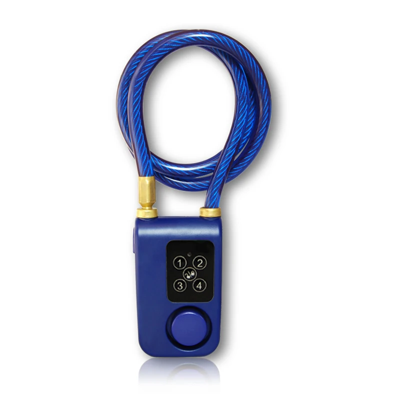 Kopen RAYKUBE Elektrische Digitale Deurslot Met Draad Touw Smart Lock Waterdichte thuis Anti Diefstal Slot Met 110dB Alarm Voor Deur   Fiets