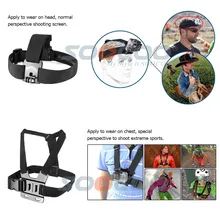 SOOCOO Action Accessories Set for SOOCOO C30/C30R/C50/S60/S70 GoPro hero 4 SJ4000 SJ5000 Yi Action Cam