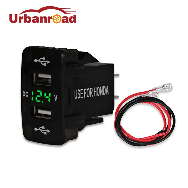 12-24v Car USB Charger Voltmeter Socket Cigarette Charger Adapter 5v 3.1a Dual USB Socket Charger Adapter Outlet Power For honda 12-24v Car USB Charger Voltmeter Socket Cigarette Charger Adapter 5v 3.1a Dual USB Socket Charger Adapter Outlet Power For honda