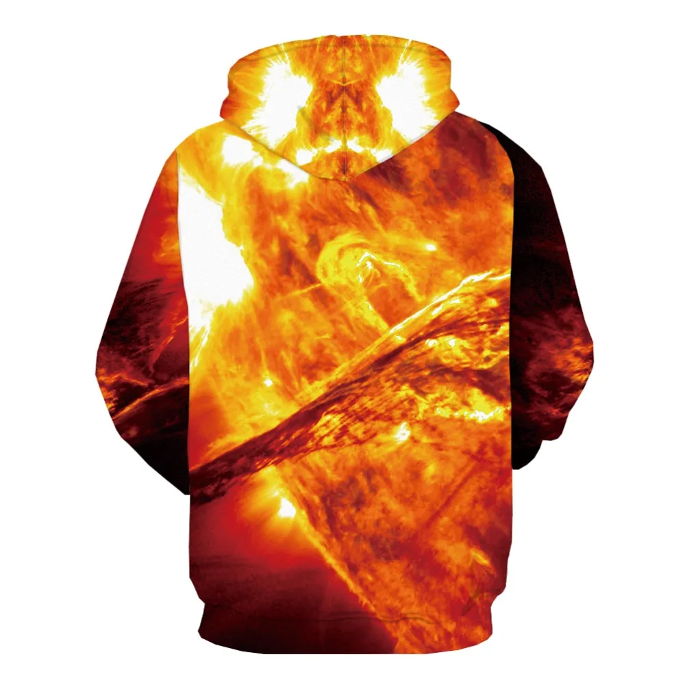 KYKU Brand Space Galaxy Sweatshirts men Colorful 3d Printed Aurora Hoody Anime Nebula Hooded Casual Character Sweatshirt Printed
