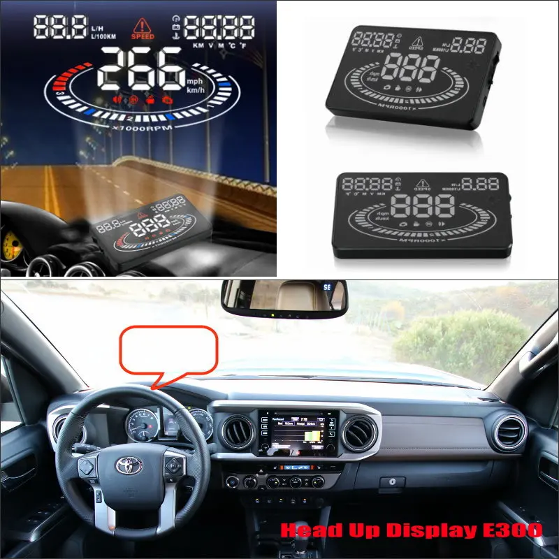 Для Toyota Fortuner/Hilux/Tacoma 2010 2020 автомобильный OBD HUD электронный дисплей с головным