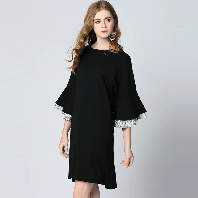 Black Dress with Sleeves