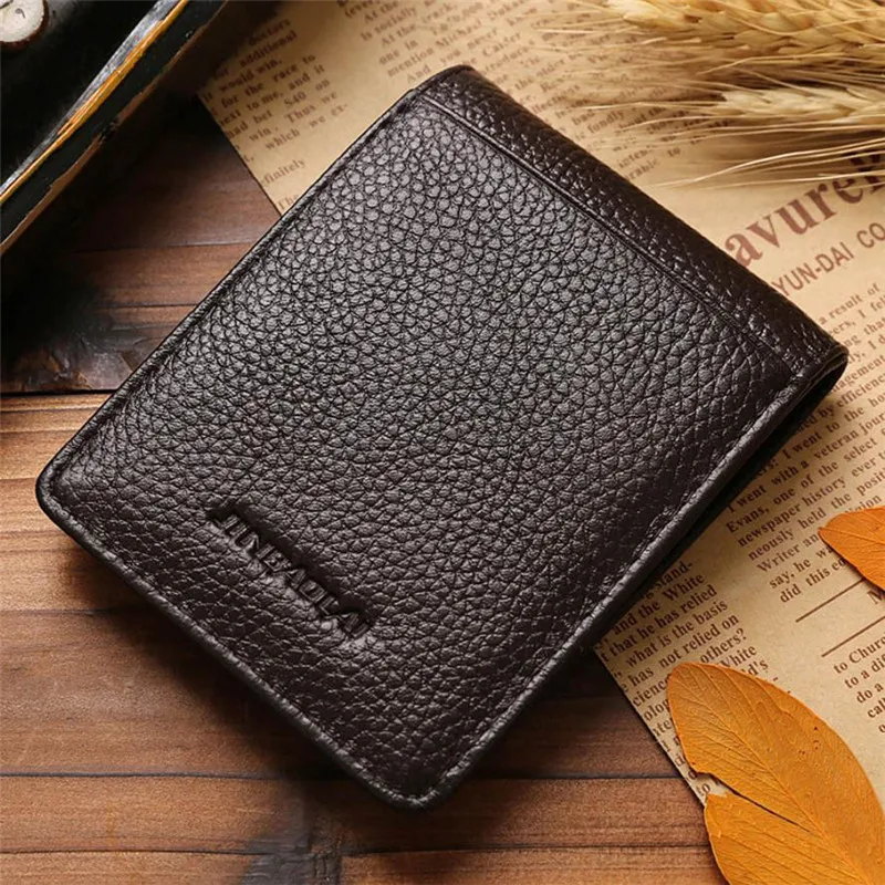 

Brand New Mens Leather Silver Money Holder Slim Wallets Black ID Credit Card Holder, Fashion Design Fit Small Pocket