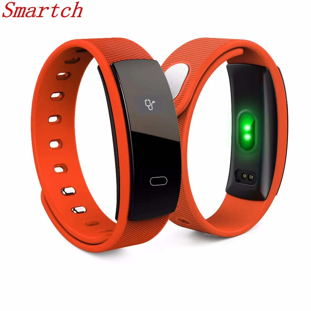 

Smartch QS80 Blood Pressure Smart Bracelet Heart Rate Monitor IP67 Wristband Fitness Tracker Bracelet Smart Band For IOS Android