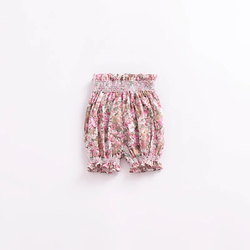 Милая Одежда для новорожденных девочек широкие юбочки с цветочным рисунком одежда для пляжной вечеринки шорты для малышей эластичные шаровары