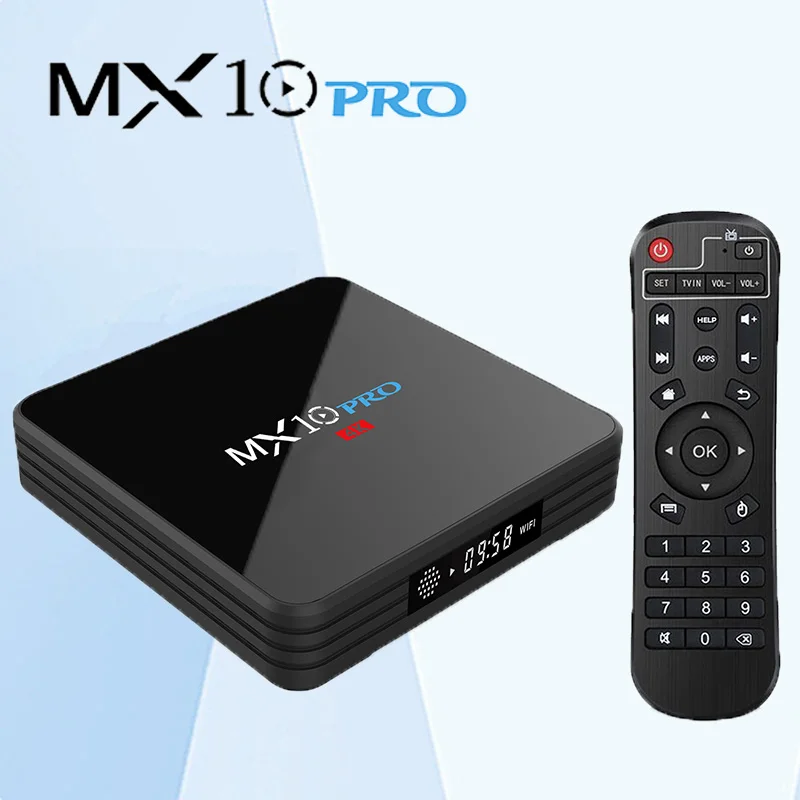 MX10 Pro 4 ГБ DDR3 32 Гб eMMC Android 7 1 ТВ приставка RK3328 четырехъядерный KD 18 0 4K HDR 2 4G/5G WIFI USB 3