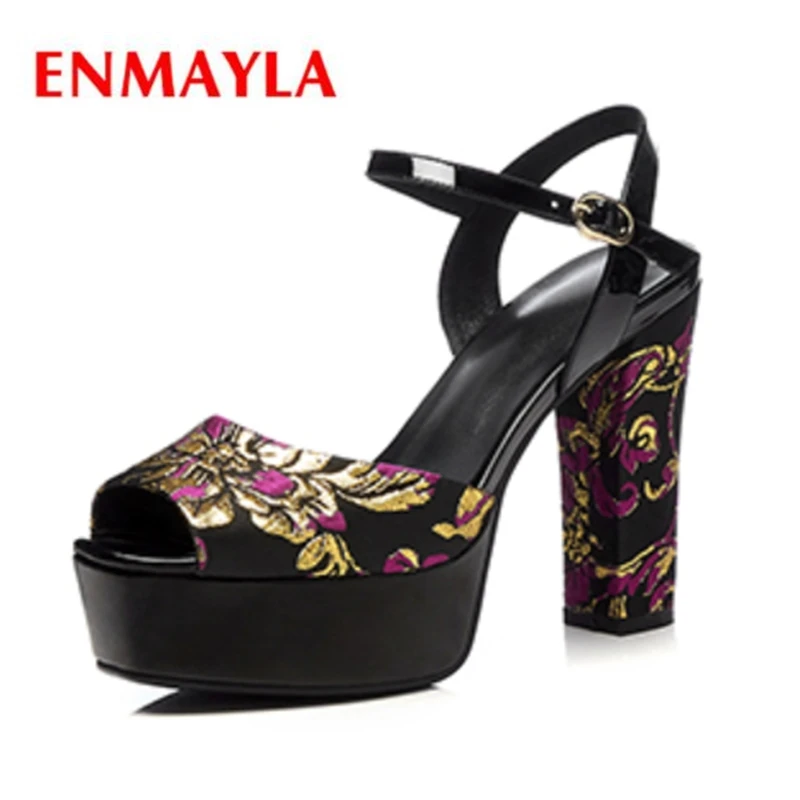 3 Zyl2301 Alto De Mujer Enmayla El Cuña Correa Hebilla black Apricot Soulier Sandalias Para Tacón 34 Zapatos Tamaño Zvvq6CxwWX