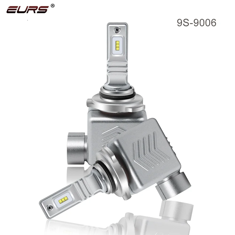Светодиодные лампы EURS(TM) для автомобильных фар 2 шт. 9S ZES чипы H1 H4 H7 H8 H9 H11 9005 9006 лм 40