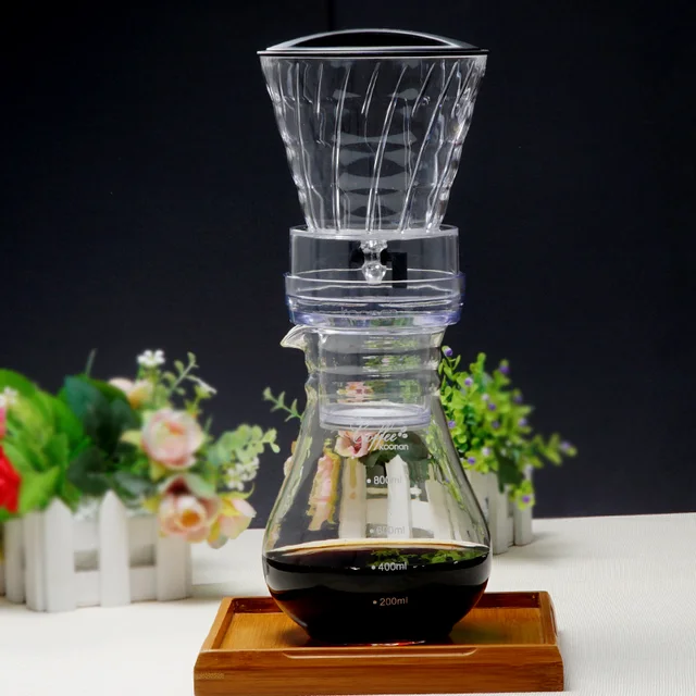 YRP Water Drip Coffee Machine New Reusable Filter Tools Glass Espresso Coffee Dripper Pot Ice Cold Brew Coffee Maker BDH-04 3