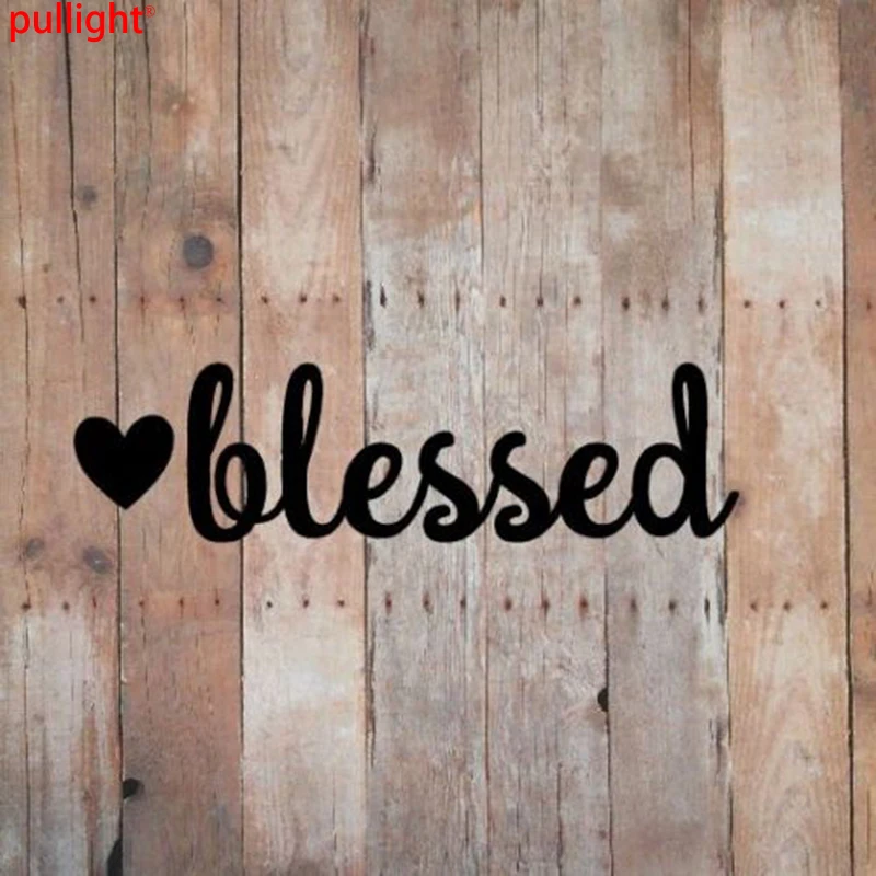 

BLESSED - VINYL Car Window DECAL Sticker Faith Hope Scripture Christian Love