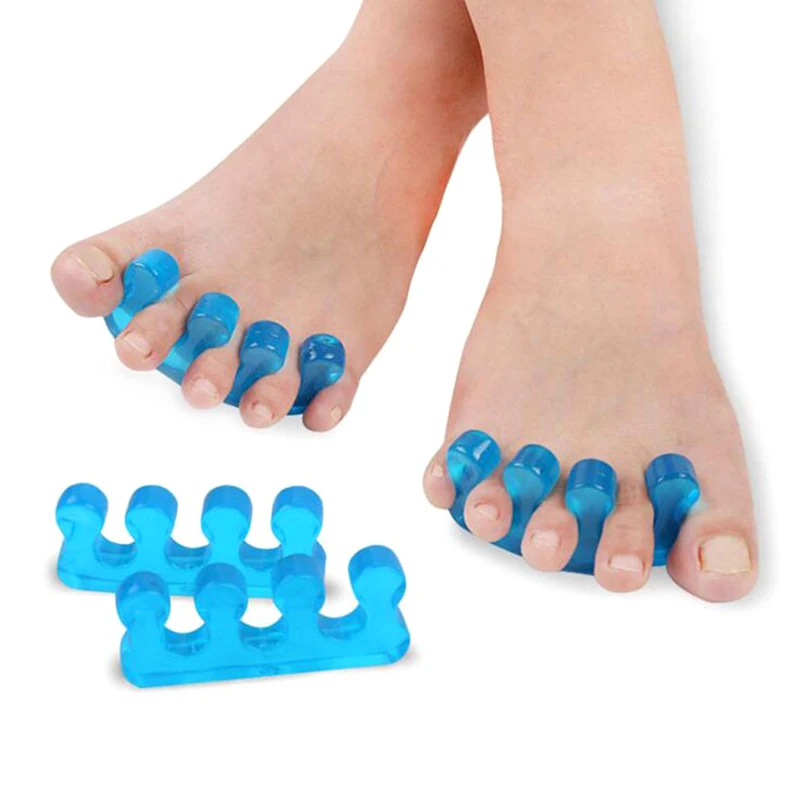 

1Pair Silicone Gel Hallux Valgus Correction Toe Separators Foot Care Orthopedic Straightener Gel Bunion Protector Toe Separators