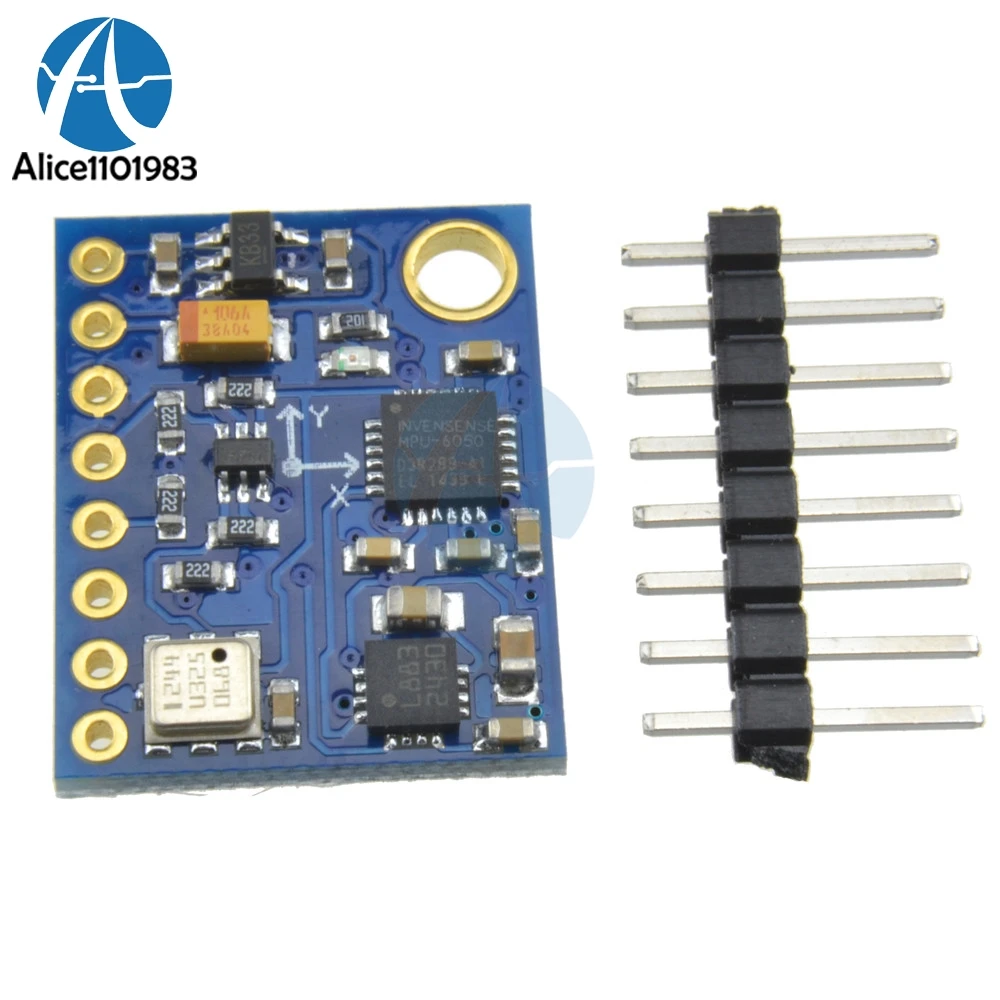 1 комплект GY-87 HMC5883L MPU6050 BMP180 10DOF модуль датчика GY87 для Arduino 5 В мощность высокая точность