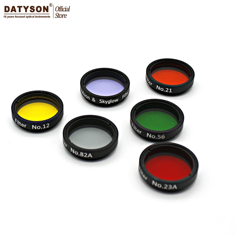 Peças para Telescópios Astro Filtros Conjunto 6 Astronômicos Lente Ocular Planetas Nebulosa Filtro Skyglow 1.25 Cor 12 Cheap Telescópio e binóculos