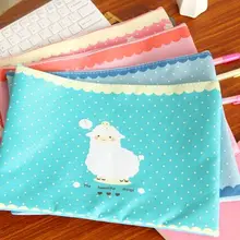 32*23 каваи Овцы Оксфорд молния A4 папка для документов папка для школы офис файл Органайзер материал escolar