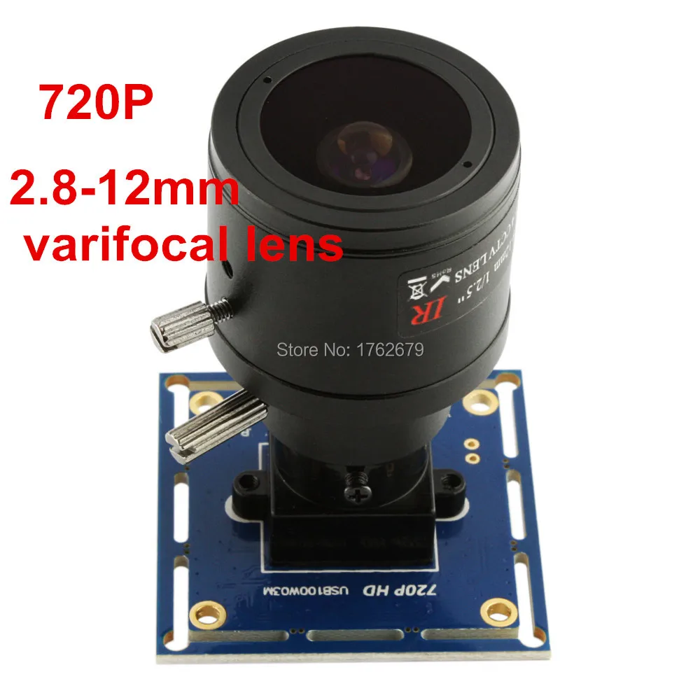 

1MP 1280*720 Omnivision OV9712 2.8-12mm megapixel varifocal lens usb cmos camera module endoscope
