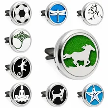 Бегущая лошадь Морская звезда геккон 30 мм Автомобильный диффузор медальон вентиляционный зажим эфирное масло диффузор парфюмерный для ароматерапии медальон 10 шт. колодки