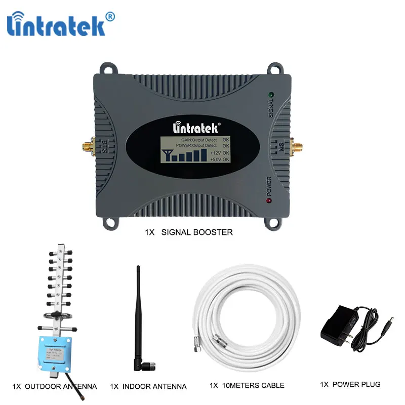 Усилитель сотового телефона Lintratek 3G 2100 МГц WCDMA МГц|Усилители сигнала| |
