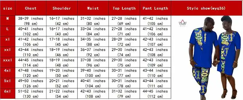 Для влюбленных, для женщин, для мужчин, традиционная африканская одежда, два комплекта, Одинаковая одежда с круглым вырезом, короткий рукав, обычная, BRW WYQ36