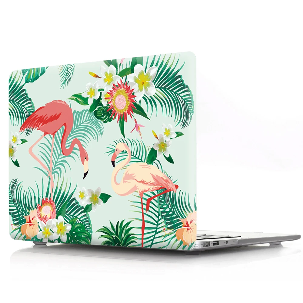 Printed Coque For MacBook Air Pro Retina 11 12 13 15 Cover Cartoon Pink Flamingo Hard PVC for Macbook Air Pro 13 2017 2018 Cover (5)