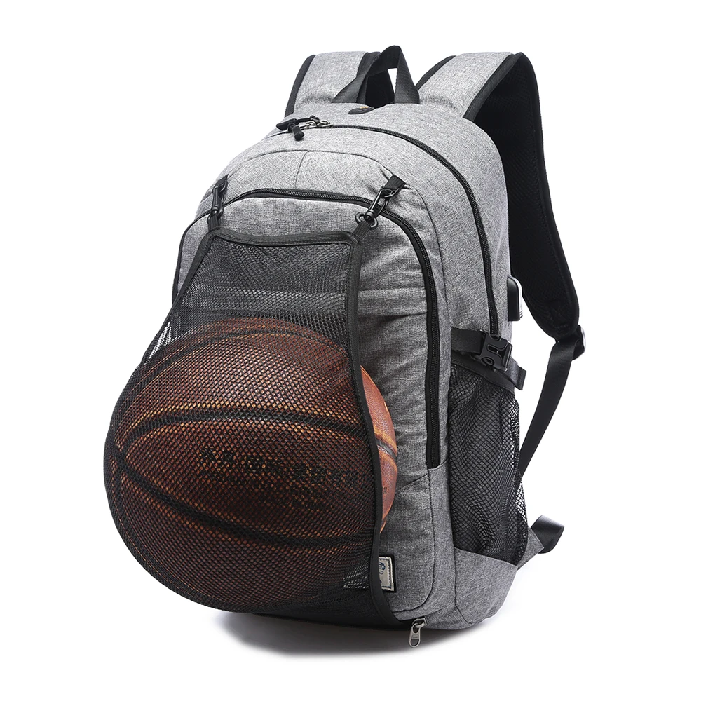 Мужской рюкзак с usb-портом, Холщовый мужской рюкзак для ноутбука, школьные сумки для подростков, шаровая сумка, многофункциональный рюкзак