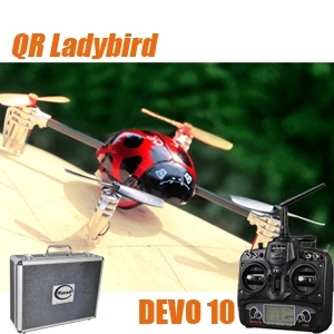 

Walkera QR Ladybird with DEVO 10 RC Quadcopter 2.4GHz RTF (Include Aluminium case)
