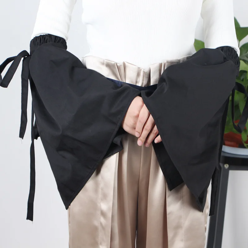 

Fashion bandage trumpet Universal wild layer fake Vintage Black sleeves women summer UV protection ice sleeves long section