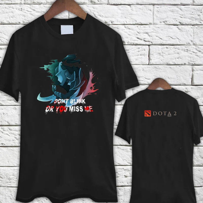  Dota 2 Phantom Assasin Black T-shirt Shirts Tee S-3XL Cool Casual Sleeves Cotton T Shirt Fashion Ne