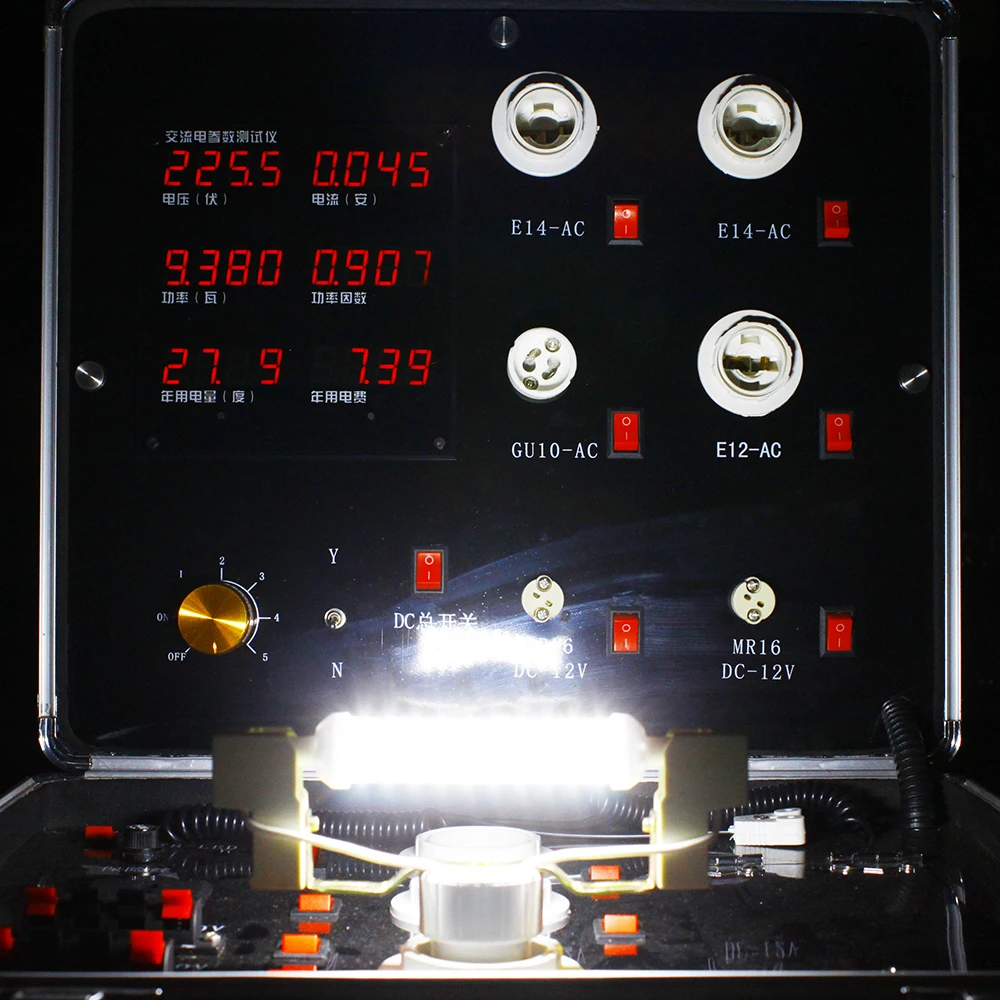 YNL Светодиодная лампа R7S 6 Вт 9 12 78 мм 118 135 SMD 2835 светодиодная 220 В 240 в кукуруза
