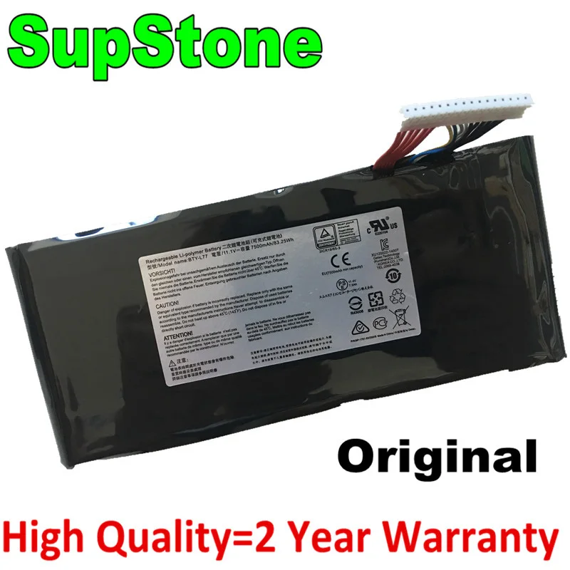 SupStone натуральная BTY L77 ноутбук Батарея для MSI GT72 2QE 2QD 6QF 6RD WT72 GT72VRMS 1783 MS 1781 2PE 022CN