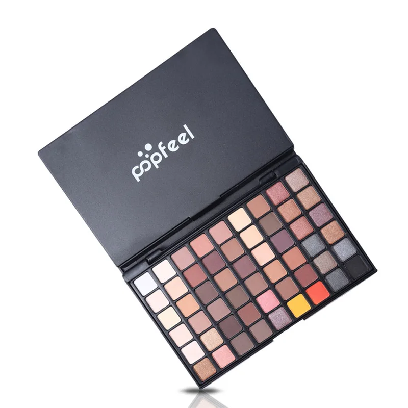 Portable Professional 54 Colors Eye Shadow Palette Fashion Cosmetic Powder Eyeshadow Palette Makeup Natural Shimmer Matt Set